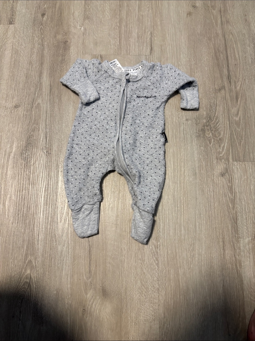 Bonds Light Grey Footed Baby One-Piece